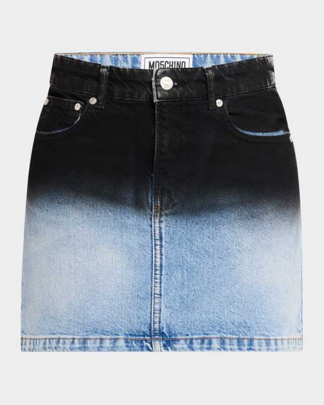 Denim Shadow Mini Skirt